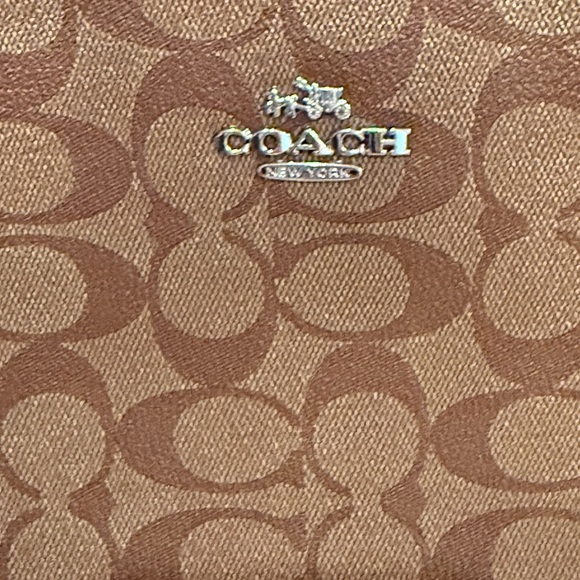 Coach Tan Signature Tote Bag - Picture 5 of 7